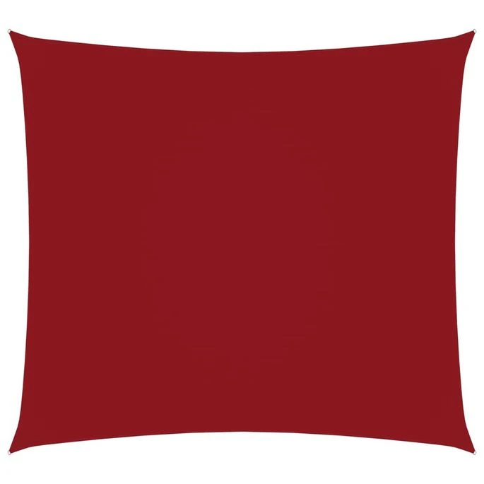 Voile De Parasol Tissu Oxford Carré 6x6 M Rouge 5 Voile De Parasol Tissu Oxford Carré 6x6 M Rouge – Image 3