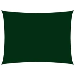 Voile De Parasol Tissu Oxford Rectangulaire 2,5x4,5m Vert Foncé
