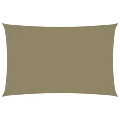 Voile De Parasol Tissu Oxford Rectangulaire 2,5x5 M Beige