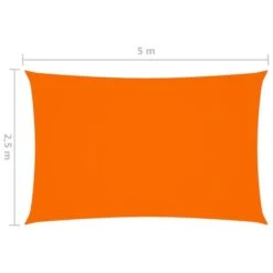 Voile De Parasol Tissu Oxford Rectangulaire 2,5x5 M Orange -Mobilier De Jardin voile de parasol tissu oxford rectangulaire 2 5x5 m orange 8720286124505 720381