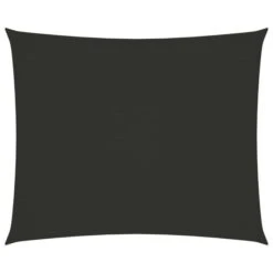 Voile De Parasol Tissu Oxford Rectangulaire 3,5x4,5m Anthracite