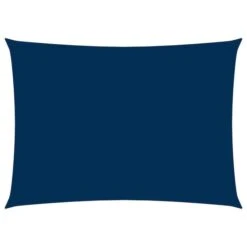 Voile De Parasol Tissu Oxford Rectangulaire 3,5x5 M Bleu