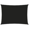Voile De Parasol Tissu Oxford Rectangulaire 3x4,5 M Noir