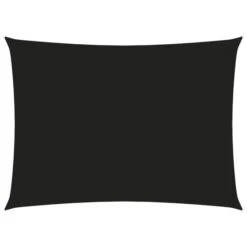 Voile De Parasol Tissu Oxford Rectangulaire 3x4,5 M Noir