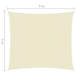 Voile De Parasol Tissu Oxford Rectangulaire 3x4 M Crème 13 Voile De Parasol Tissu Oxford Rectangulaire 3x4 M Crème -Mobilier De Jardin voile de parasol tissu oxford rectangulaire 3x4 m creme 3666722776752 716396