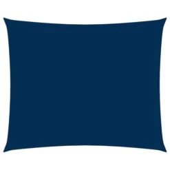 Voile De Parasol Tissu Oxford Rectangulaire 3x5 M Bleu