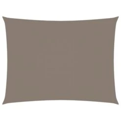 Voile De Parasol Tissu Oxford Rectangulaire 5x7 M Taupe