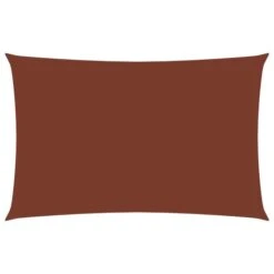 Voile De Parasol Tissu Oxford Rectangulaire 6x8 M Terre Cuite