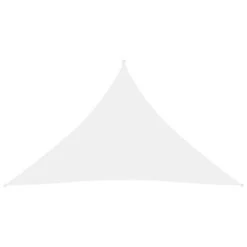 Voile De Parasol Tissu Oxford Triangulaire 4x4x5,8 M Blanc
