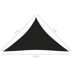 Voile De Parasol Tissu Oxford Triangulaire 4x4x5,8 M Noir -Mobilier De Jardin voile de parasol tissu oxford triangulaire 4x4x5 8 m noir 3666722455459 771206
