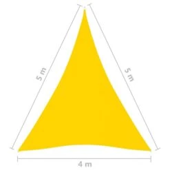 Voile De Parasol Tissu Oxford Triangulaire 4x5x5 M Jaune 13 Voile De Parasol Tissu Oxford Triangulaire 4x5x5 M Jaune -Mobilier De Jardin voile de parasol tissu oxford triangulaire 4x5x5 m jaune 3666722469630 732226