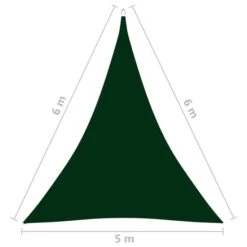 Voile De Parasol Tissu Oxford Triangulaire 5x6x6 M Vert Foncé 13 Voile De Parasol Tissu Oxford Triangulaire 5x6x6 M Vert Foncé -Mobilier De Jardin voile de parasol tissu oxford triangulaire 5x6x6 m vert fonce 3666722478182 716749
