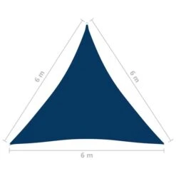 Voile De Parasol Tissu Oxford Triangulaire 6x6x6 M Bleu -Mobilier De Jardin voile de parasol tissu oxford triangulaire 6x6x6 m bleu 3666722860215 716863
