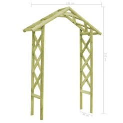 Voûte à Rosiers 135x45x232 Cm Pin Imprégné De Vert -Mobilier De Jardin voute a rosiers 135x45x232 cm pin impregne de vert 8718475714262 1405448