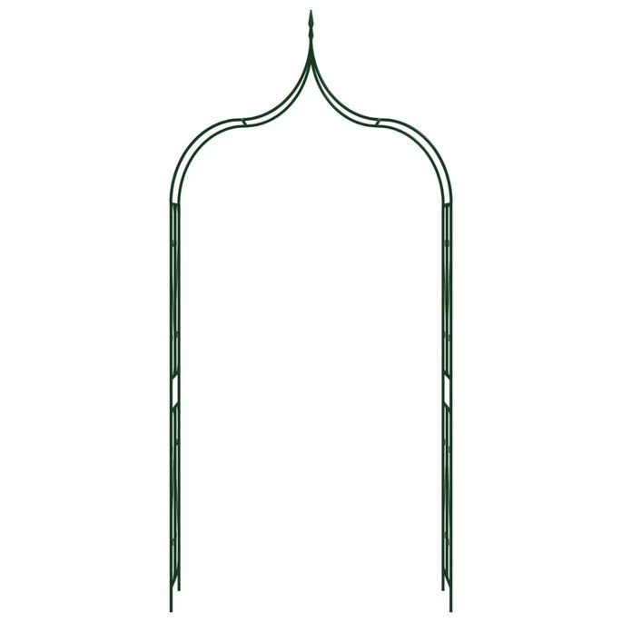 Voûte De Jardin Vert Foncé 120x38x258 Cm Fer 4 Voûte De Jardin Vert Foncé 120x38x258 Cm Fer – Image 2